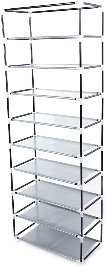 Shoe Rack Woven Fabric Shoe Rack With Dustproof Cover - The Shopsite